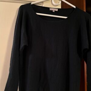 Ellie Kai 100% deep green cashmere sweater size small